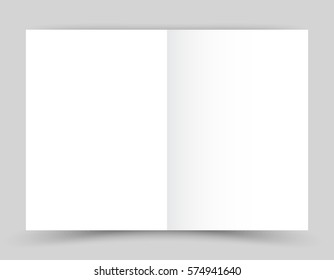 A simple white cover on gray background