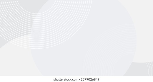 Simple white geometric abstract background overlap layer on bright space with lines effect decoration. Modern graphic design simple
