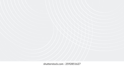 Simple white glowing geometric lines on gray background. Suit for cover poster modern design