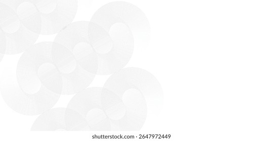 Simple white glowing geometric lines on ray ckground. Modern shiny blue circle abstract  nice art light design
