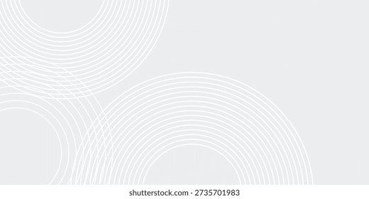 Líneas geométricas brillantes blancas simples sobre fondo gris. Traje para el fondo del arte del diseño moderno del cartel de la cubierta