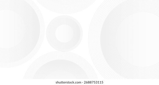 Simple white glowing  gray background texture technology shape pattern 