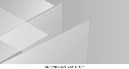 Simple white and gray shape modern abstract background. texture white pattern nice modern