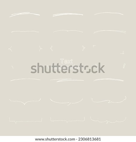 Simple white handwritten style balloon frame set