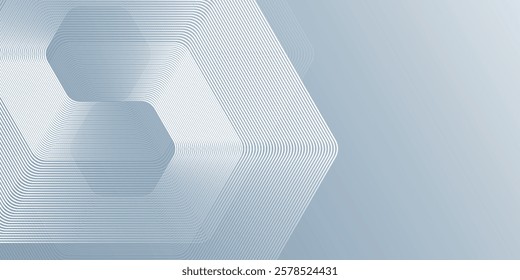 Simple white hexagon with dynamic wavy hexagon texture. suitable for wallpaper poster abstract
