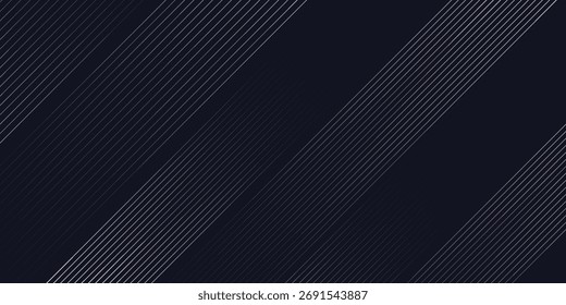Líneas blancas simples y degradado de patrón de color negro. Líneas de textura Abstractas. Diseño de Vector moderno. Ilustración EPS 10.