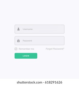 simple white login form design