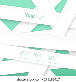 Simple White Paper Ribbons Vector Page Stock Vector (Royalty Free ...