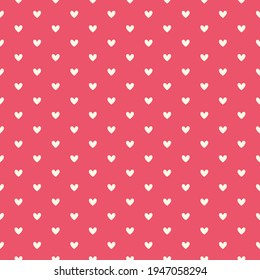 simple blanco y rosa pequeña forma linda de los símbolos cardíacos patrón sin fisuras para fondo, papel pintado, textura, cubierta, etiqueta, pancarta, etc. 