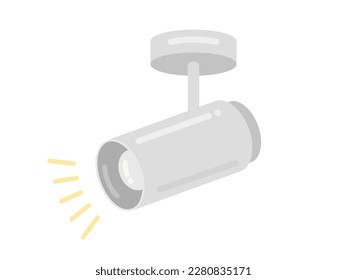 Una simple ilustración de foco blanco.
