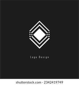 A simple white squares logo design