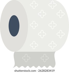 Simple White Toilet Paper Roll