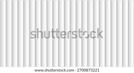 Simple white wood panel background. Vertical panel texture in industrial design. Vector illustration