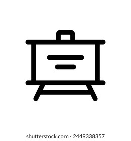 Icono de pizarra simple. El ícono se puede usar para Sitios web, Plantillas impresas, Plantillas de presentación, ilustraciones, etc