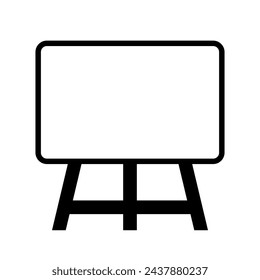 Simple whiteboard icon. Sketch. Vector.