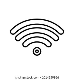 Simple wifi icon with dot center