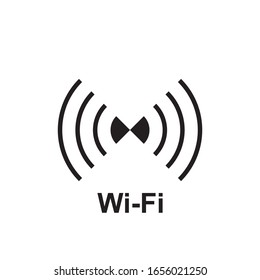 Simple wifi icon, hot spot vector illustration. Free internet zone symbol, wifi logo, internet access sign