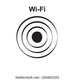 Simple wifi icon, hot spot vector illustration. Free internet zone symbol, wifi logo, internet access sign