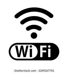 Simple Wi-Fi icon and Wi-Fi logo. Vector.