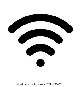 Simple wifi icon on white background.Vector illustration.