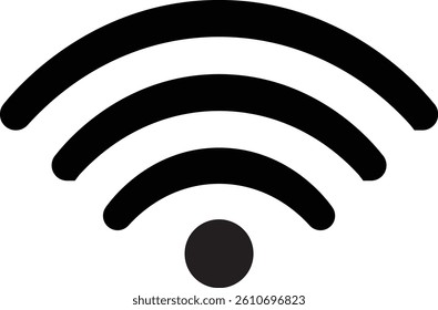 Simple wifi icon, on white background symbols,
