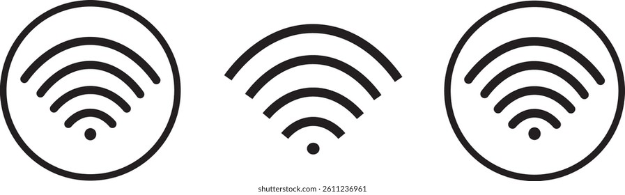 Simple wifi icon. signal vector icon. Wireless icon vector, icon Flat illustration sign white background, 
