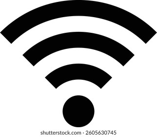 A Simple WIFI Logo Icon Vector Illustration. WIFI Signal Icon Vector Illustration. 