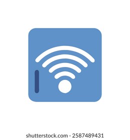 Simple Wi-Fi Signal Icon for Study