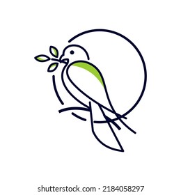 Diseño del logotipo de la línea silvestre simple