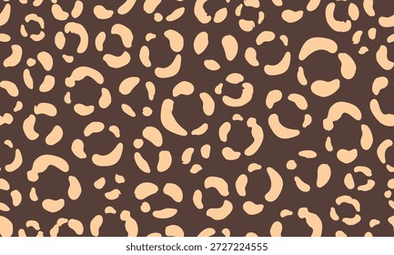 Einfaches, wildes Katzenhintergrund. Tierische Haut Textur nahtlose Muster. Wild Katze Pelz Oberflächenkonzept für Design und Druck.