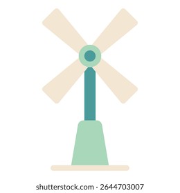 Simple windmill illustration suitable for environmental and renewable energy campaigns.