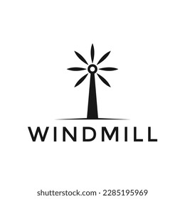 simple windmill logo design template