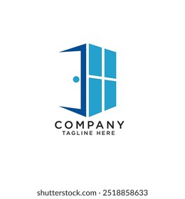 simple window and door logo design creative modern idea