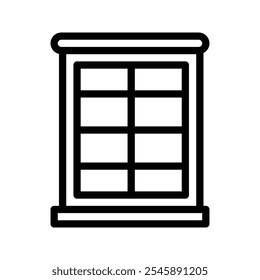 Simple window icon pictogram.window icon ,icon vetor