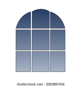 Simple window vector minimalistic flat icon. Window illustration.