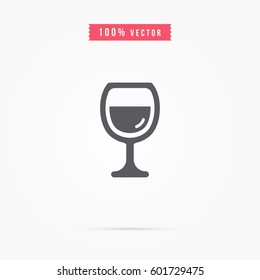 simple wine glass icon