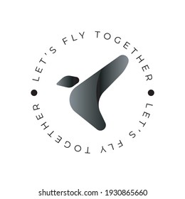 Simple Wing Flying Logo Vector Stock Vector (Royalty Free) 1930865660 ...