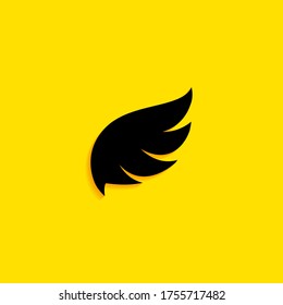 simple wing Icon. Vector illustration EPS 10.