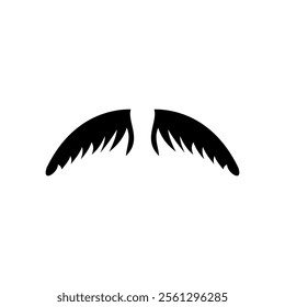 Simple wings icon. Silhouette Angel wings vector icon logo
