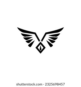 diseño de ilustración de vector con alas simples