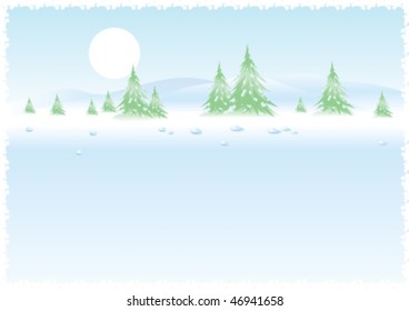 Simple winter background for Christmas card