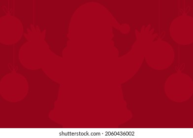 
einfacher Winterhintergrund mit Santa-Silhouetten und Lichtern und Kopienraum, geeignet für alle Arten von Inhalten