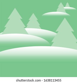 simple winter background in vector graphics