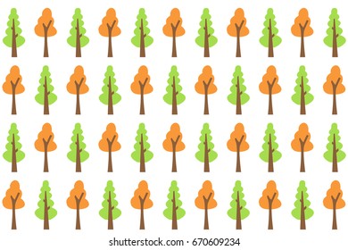 Simple winter trees pattern
