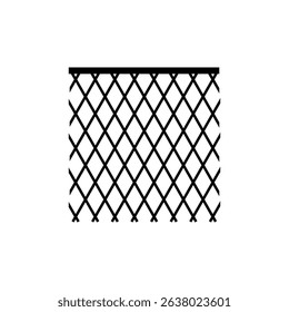simple wire fence template design vector.
