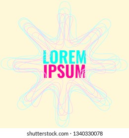 Simple wireframe background for many design works with space for text