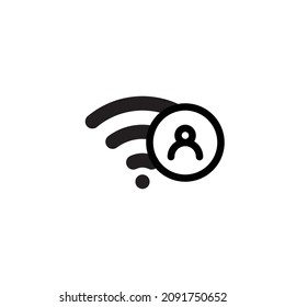 diseño simple de iconos inalámbricos, mejor utilizado para banner, flayer o aplicación web. Curso editable con formato de archivo EPS 10