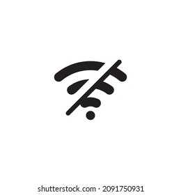 einfaches drahtloses Icon-Design, das am besten für Banner, Flayer oder Webanwendungen verwendet wird. Bearbeitbarer Strich mit EPS10-Dateiformat