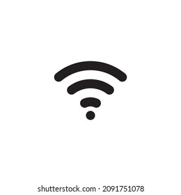 einfaches drahtloses Icon-Design, das am besten für Banner, Flayer oder Webanwendungen verwendet wird. Bearbeitbarer Strich mit EPS10-Dateiformat