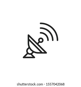 Simple wireless line icon. Stroke pictogram. Vector illustration isolated on a white background. Premium quality symbol. Vector sign for mobile app and web sites.